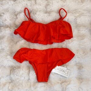 L*Space Kids Vibrant Red Bikini Set